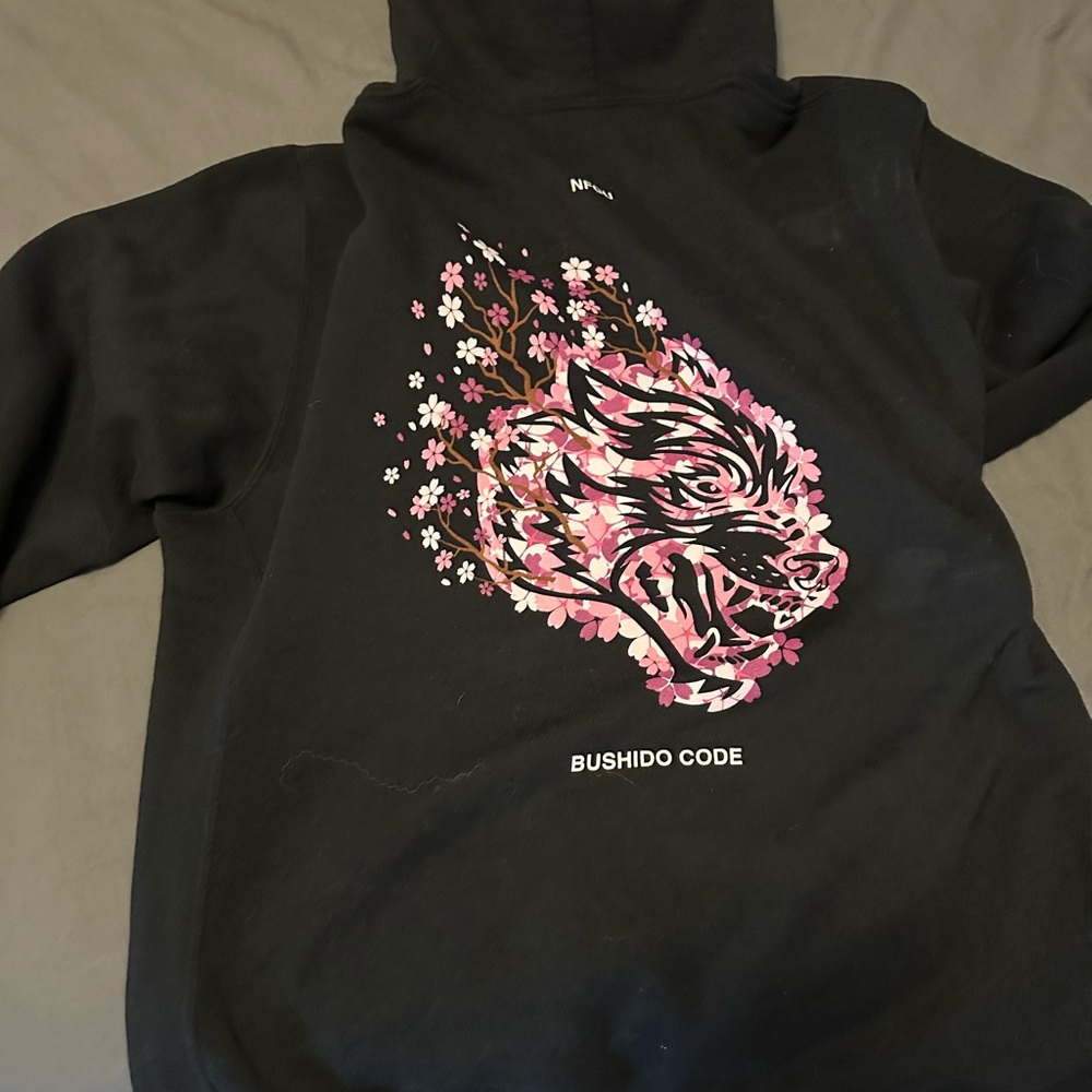 Darc Sport Black Hoodie with Pink Graphic